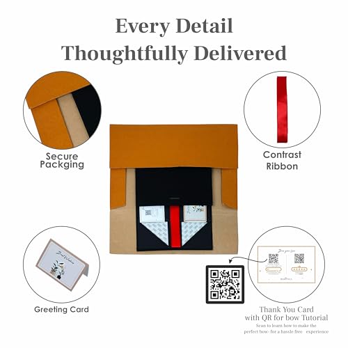 Boxotica Black Small Gift Box – Foldable Rigid Hamper with Ribbon & Greeting Card | 23.5×17×10 cm Reusable Keepsake Box for Jewelry, Chocolates, Weddings, Birthdays, Bridesmaid Proposals - Image 4