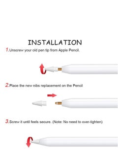 KASTWAVE Stylus Tips Compatible for Apple iPad Pro pencil iPencil Nibs Replacement Pen 1st Gen 2nd Generation High Sensitivity and Support Pressure-Sensitive Operation 2 Pack  - Image 4