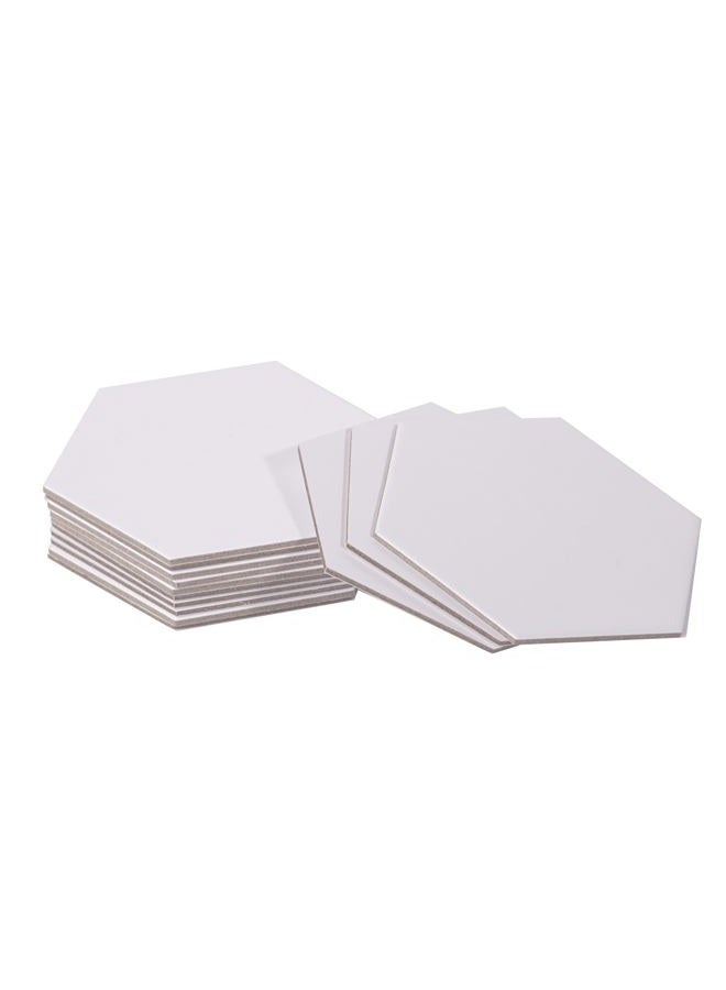Apostrophe Games 20 Large Blank Hexagon Board Game Chit Tiles (Settlers of Catan Size) - Image 2