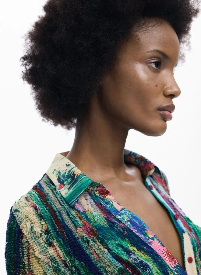 DESIGUAL Multicolour Arty Print Shirt for Women | Best Price UAE