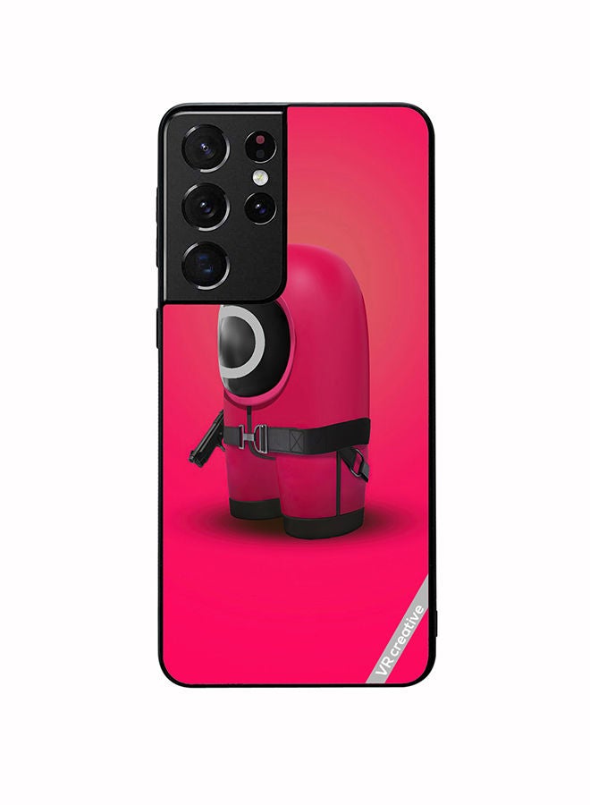 VR CREATIVE Protective Case Cover For Samsung Galaxy S21 Ultra 5G Squid Game Design Multicolour - Image 1
