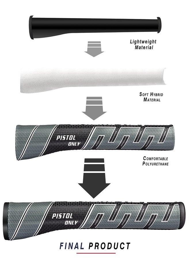 CHAMPKEY Premium Pistol Golf Putter Grip | Lightweight and Comfortable Golf Grips | Advanced Texture Control and High Feedback Golf Putter Grips(Gray, Standard) - Image 5