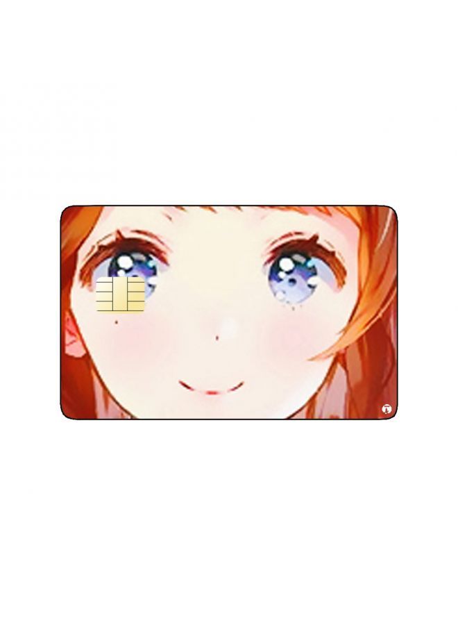 RKN PRINTED BANK CARD STICKER Cute Anime Girl Drawing - Image 2