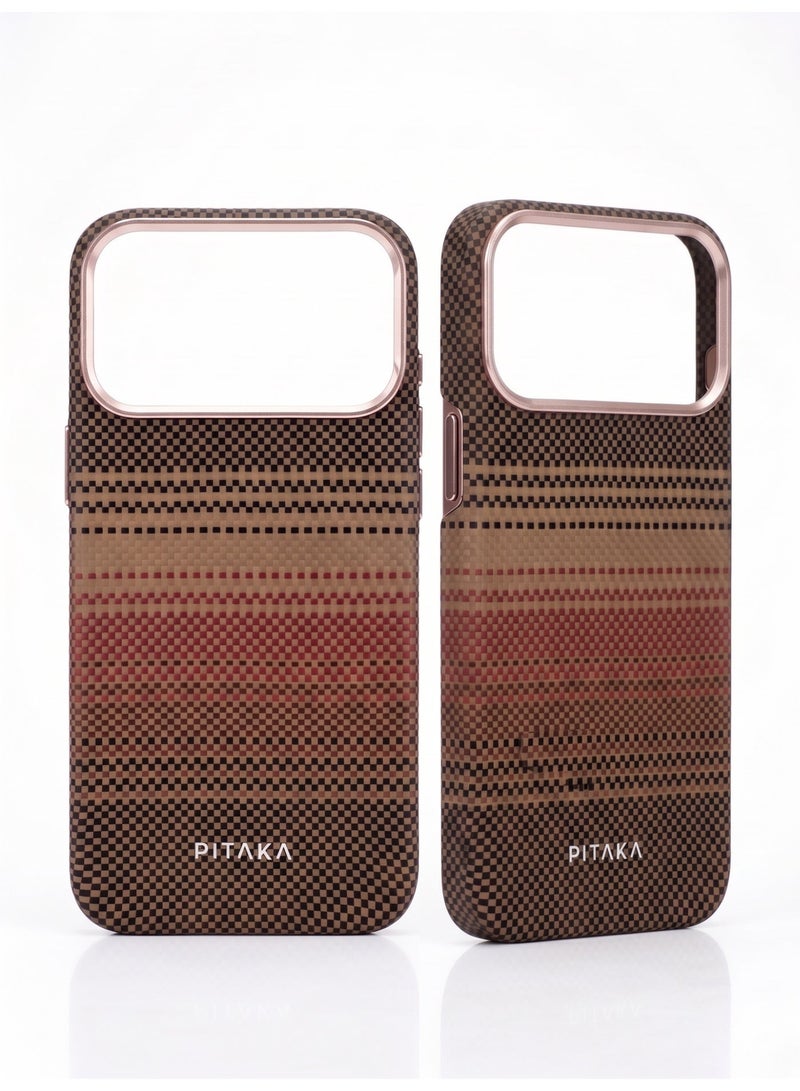 PITAKA MagSafe Compatible Ultra-Slim Case for iPhone 17 Pro Max - Premium Aramid Fiber Design - Image 3