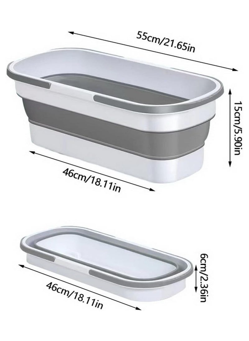 Generic - Collapsible Rectangular Silicone Bucket - Practical, Smart, and Space-Saving BA - Image 1