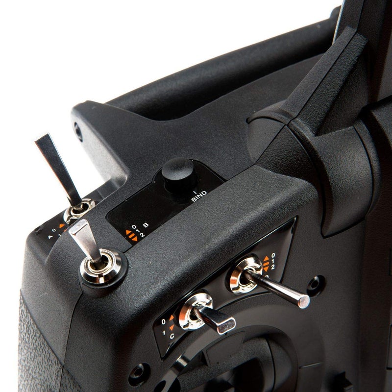 SPEKTRUM مُرسل راديو Spektrum DX6e 6-قناة DSMX 2.4GHz فقط (بدون مستقبل) مع ذاكرة 250 نموذج | قياس عن بُعد | رابط مدرب لاسلكي، SPMR6655، أسود - Image 4