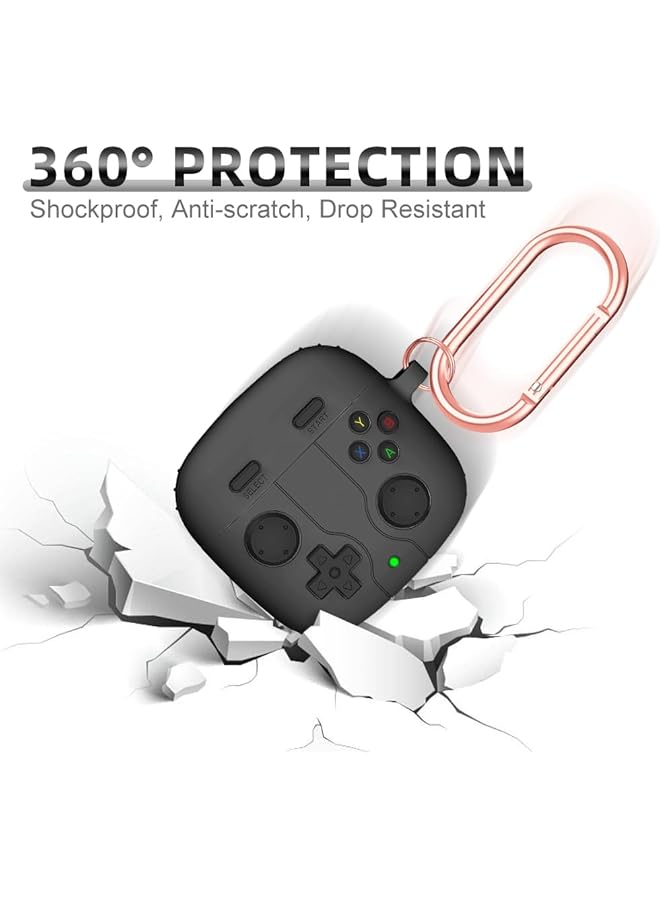 إيروريكس غطاء حماية لسماعات هواوي فري بادز Se 2، جراب رائع على شكل وحدة تحكم ألعاب الفيديو، جراب ناعم من السيليكون المقاوم للخدش والصدمات مع سلسلة مفاتيح لجراب هواوي فري بادز Se 2 - Image 3