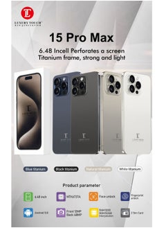 L 15 pro max dual sim 12gb ram 512 memory titanium