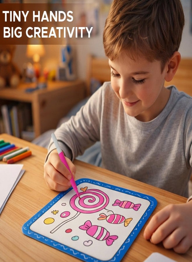 NHR Sketch Coloring and Jigsaw Puzzle with 3 Sketch Colours for Kids, Assorted 4 Design, Educational Creative Activity Set for Toddlers, Preschool (Set of 4) - Image 3
