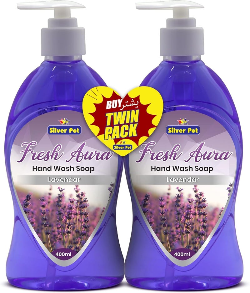 Silver Pot Lavender Hand Wash Twin Pack - Image 1