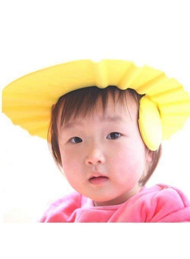 grevena Grevena Adjustable Safe Soft Bathing Baby Shower Cap Wash Hair for Children Baby Eye Ear Protector (Multicolor)  - Image 2