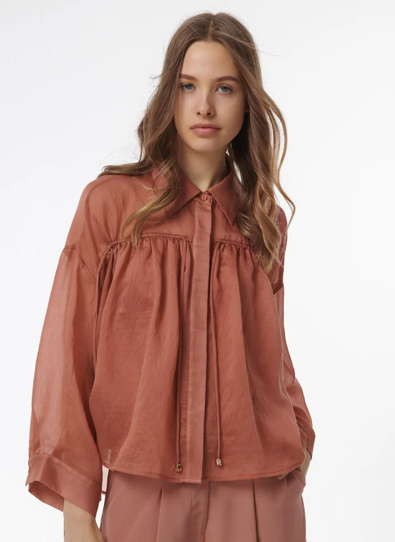 Leem  Gathered Detail Blouse for Women | Best Price UAE
