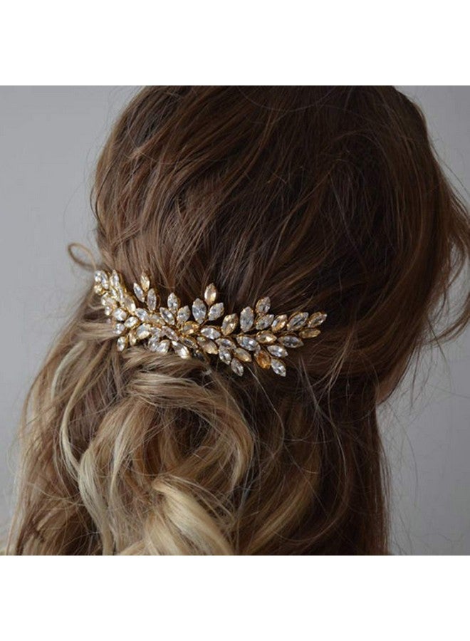 JAKAWIN Bride Crystal Wedding Hair Vine Gold Rhinestone Hair Piece Bridal Headpiece Hair Accessories For Women And Girls Hv162  - Image 4