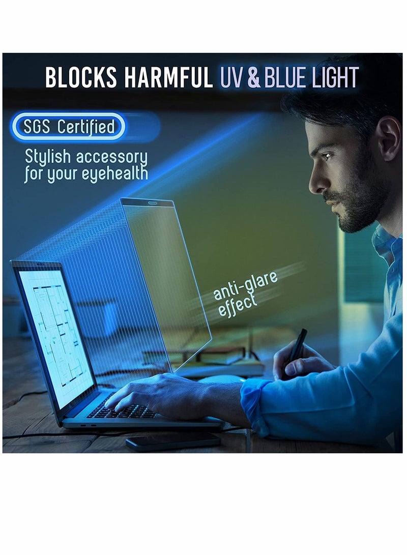 Magnetic Blue Light Screen for MacBook Pro 16 Anti Glare Anti Blue Light Screen Protector Filter Eye Protection Blue Light Blocking Filter Reduces Digital Eye Strain for MacBook Pro 16 (2019) - Image 2