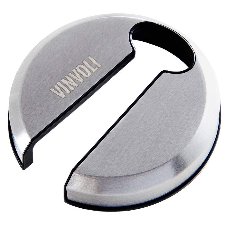 VINVOLI Wine Foil Cutter Luxury Stainless Steel Wine Foil Cutter Tool Foil Cutter for Wine Bottles Wine Cutter Foil Opener Neck Label Remover Wine Top Seal Cutter Wine Bottle Foil Cutter