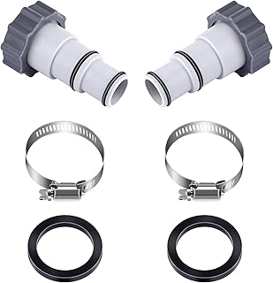 SAVITA SAVITA 1.5" to 1.25" Replacement Hose Adapter A with Collar, Pool Pump Hose Connector Above Ground Swimming Pool Hose  - Image 1