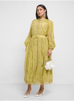 Khizana Top & Skirt Set With Lace Trim  - Image 5