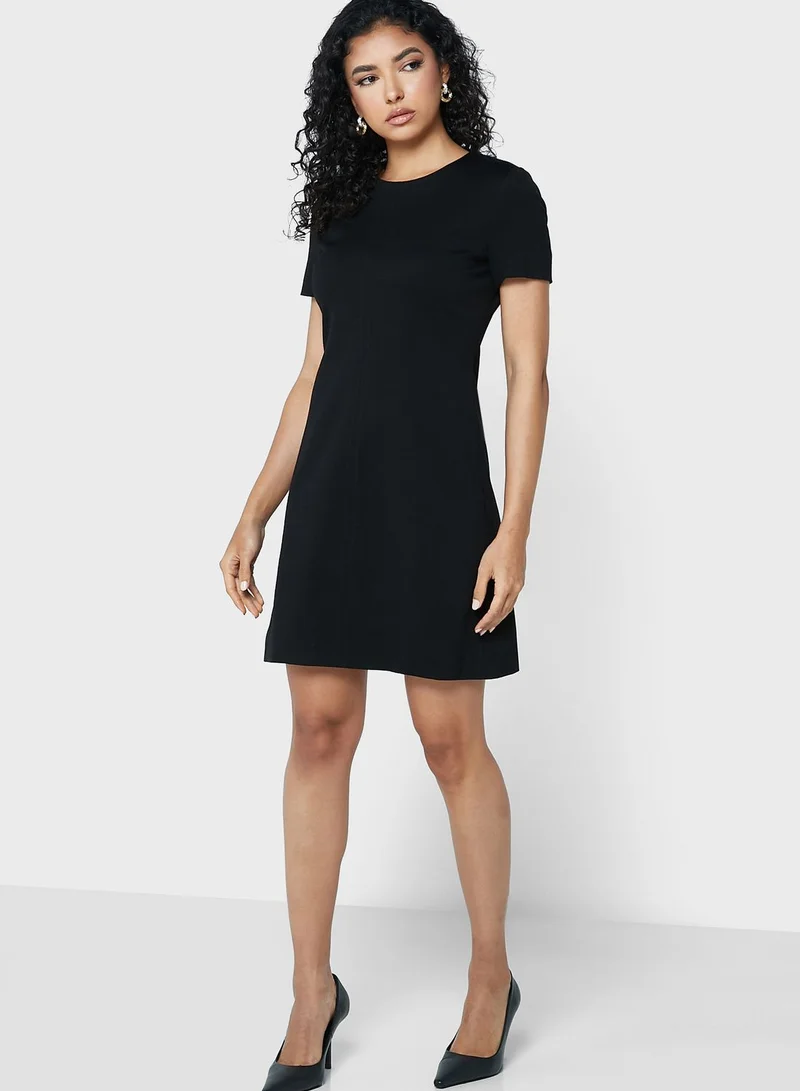 BOSS Round Neck Knitted Dress