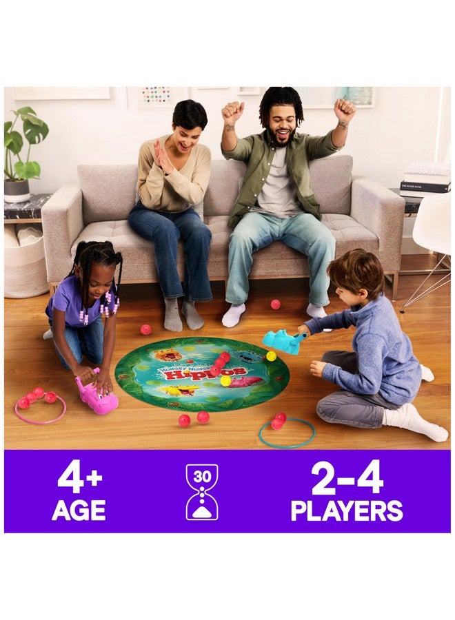 Spin Master Games, Hungry Hungry Hippos Giant Edition, Family Game for Indoor & Outdoor Fun with Oversized Board, Preschool Activity, Family & Kids, 2-4 Players, Ages 4 & Up - Image 2