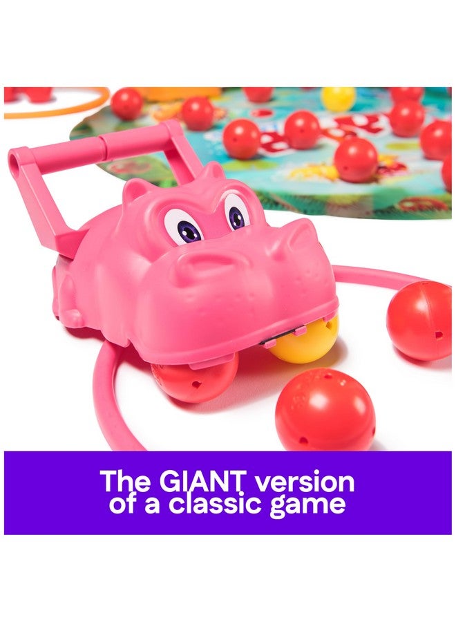Spin Master Games, Hungry Hungry Hippos Giant Edition, Family Game for Indoor & Outdoor Fun with Oversized Board, Preschool Activity, Family & Kids, 2-4 Players, Ages 4 & Up - Image 3