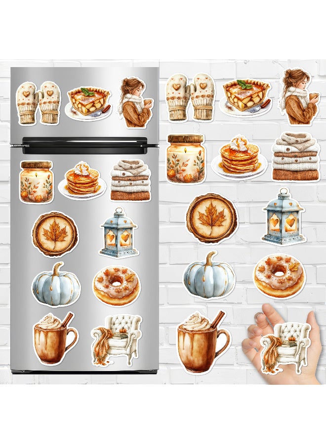 Autumn Fridge Magnets Set of 12 – Elegant Decorative Magnets with Fall Leaves, Pumpkins, and Cozy Autumn Designs for Refrigerator, Kitchen, and Home Décor, Seasonal Fall Decorations for Warm Home Style and Kitchen Aesthetic - Image 1