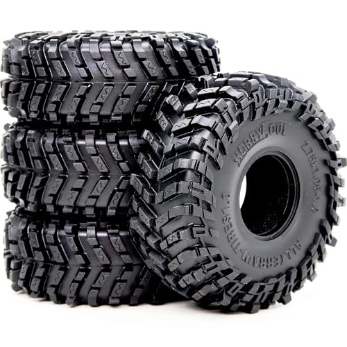 HOBBYSOUL 10 Tires 70mm Tall All Terrain Super Soft Sticky mud Tyre for RC Crawler 124 SCX24 118 TRX4M Upgrades - Image 1