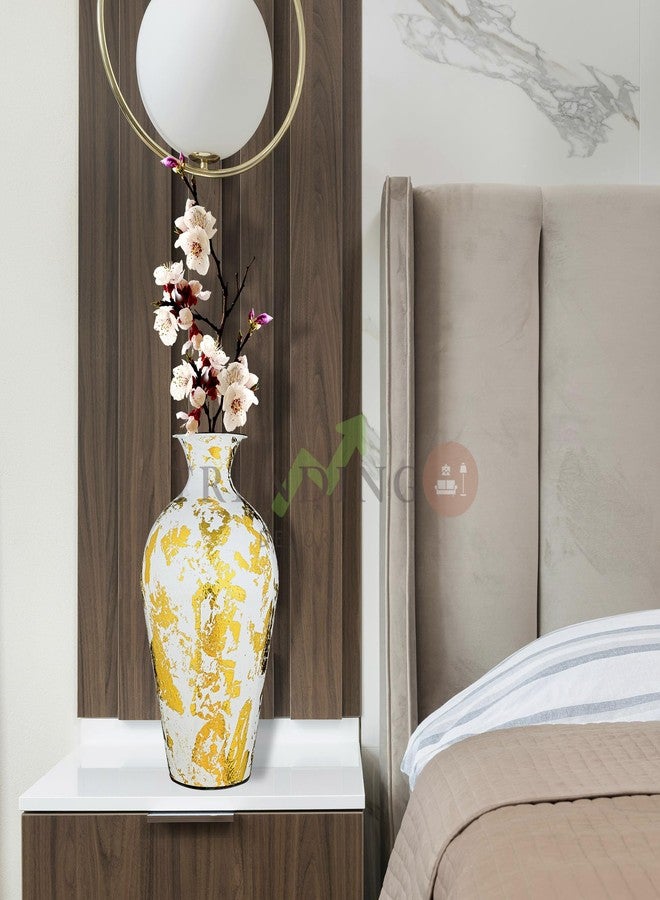 TRENDING DECOR ديكور عصري: مزهرية زهور معدنية عتيقة لتزيين المنزل، المكتب، غرفة المعيشة، غرفة النوم، سطح الطاولة - Image 2