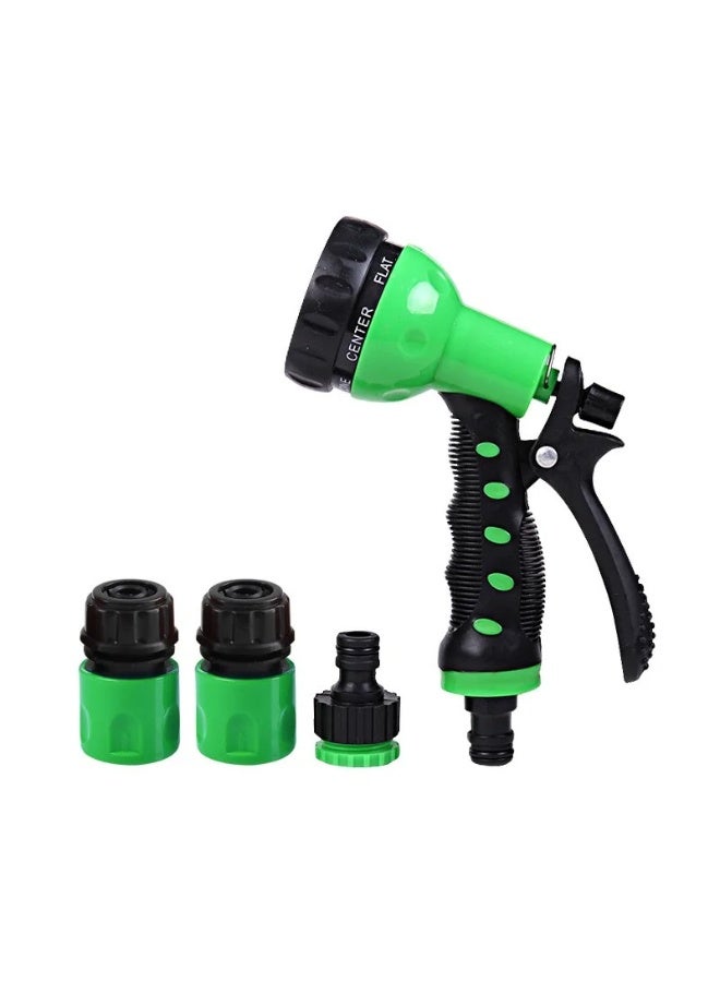 3-PCS Garden Watering Set: 50 Yard(150Ft) 1/2" Reinforced Hose Pipe, Multifunctional Spray Gun with Quick Connectors, and 1/2" Tap Valve Combo - Image 2