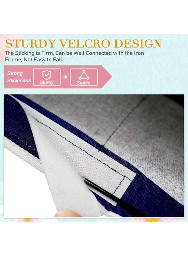 NANAO Bedside Storage Caddy/Bedside Hanging Storage Bag for Headboards Bunk Beds Dorm Rooms Book Phone Magazine Holder (Navy Blue) - Image 5