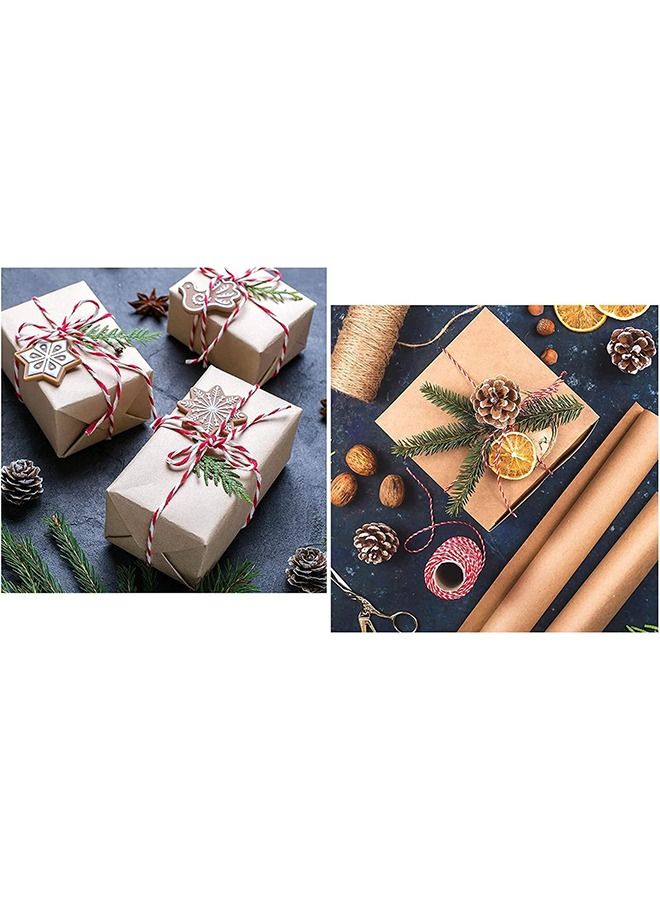 Bakers Twine 2Rolls Cotton String Twine String for Artworks DIY Crafts Gift Wrapping Gardening Decoration - Image 5