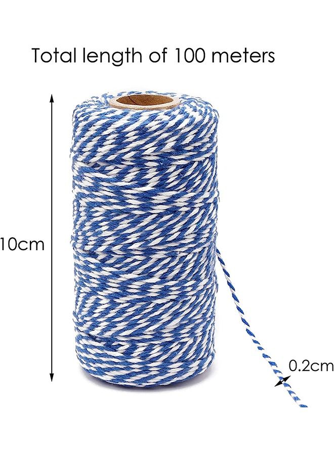 Bakers Twine 2Rolls Cotton String Twine String for Artworks DIY Crafts Gift Wrapping Gardening Decoration - Image 2