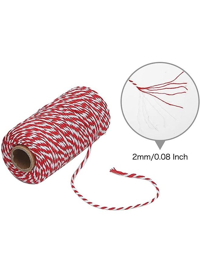 Bakers Twine 2Rolls Cotton String Twine String for Artworks DIY Crafts Gift Wrapping Gardening Decoration - Image 3