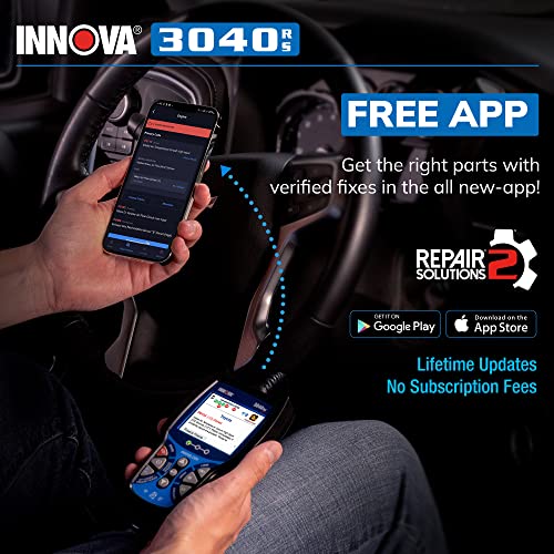 iNNOVA إنوفا 3040RS، جهاز فحص OBD2، جهاز بث بيانات حية، مختبر بطارية/بديل، إعادة ضبط ضوء فحص المحرك/ضوء الفرامل/ضوء الزيت، إصلاحات وتكاليف إصلاح مجانية موصى بها من ميكانيكي، تحديثات مجانية - Image 4