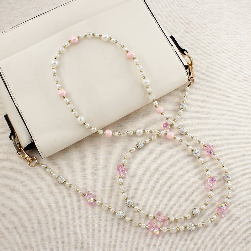 Ins Style Crystal Grape Beaded Mobile Phone Chain Crossbody Mobile Phone Lanyard Pendant Mobile Phone Hanging Chain Hanging Neck Bag Chain - Image 4