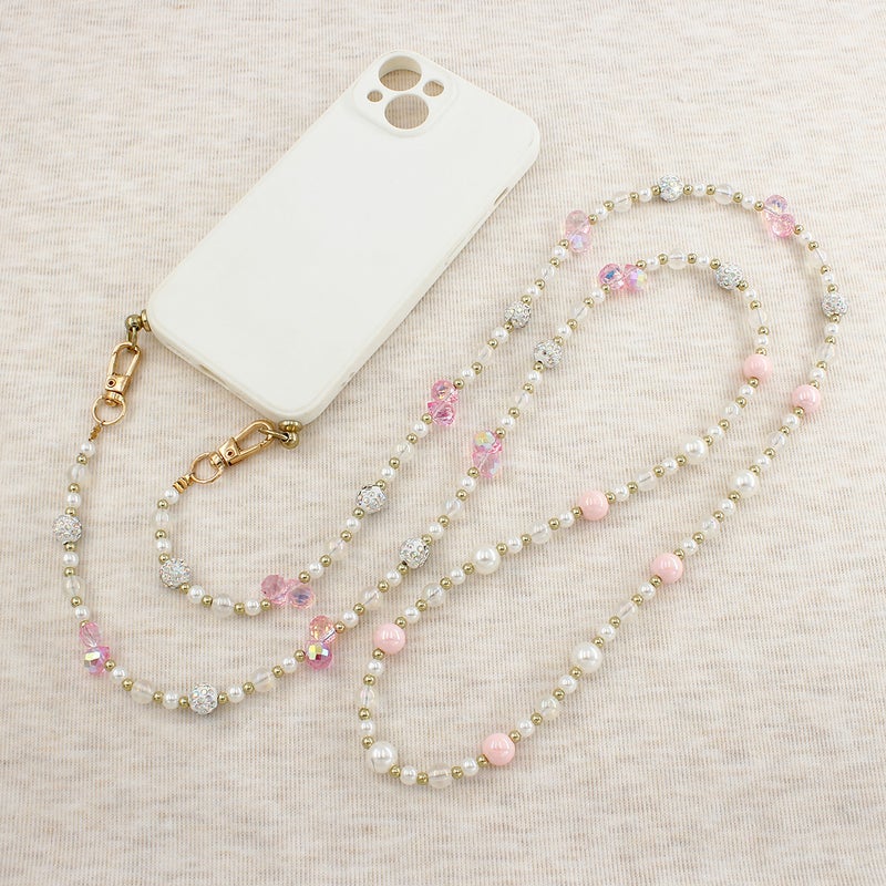 Ins Style Crystal Grape Beaded Mobile Phone Chain Crossbody Mobile Phone Lanyard Pendant Mobile Phone Hanging Chain Hanging Neck Bag Chain - Image 5