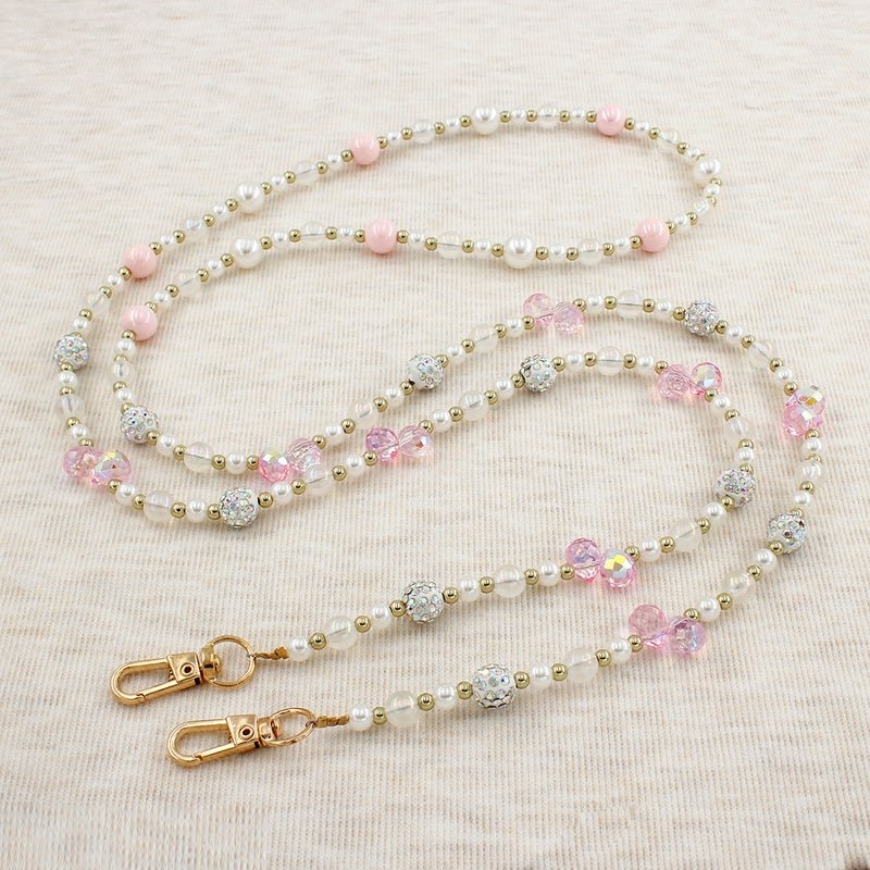 Ins Style Crystal Grape Beaded Mobile Phone Chain Crossbody Mobile Phone Lanyard Pendant Mobile Phone Hanging Chain Hanging Neck Bag Chain - Image 2