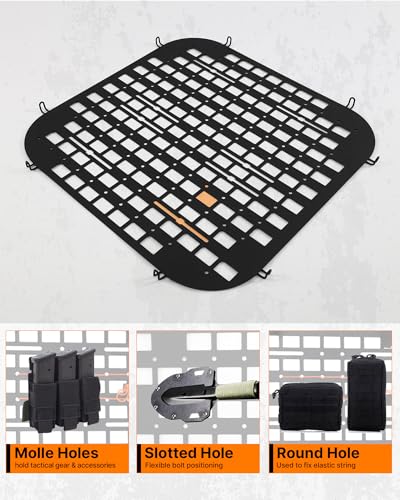 MELIPRON Van Window Security Screens Fit for FAM ProMaster High Roof Rear Door, Anti-Theft MOLLE Van Window Guards, Steel Safety Screens for Cargo Vans - Image 5