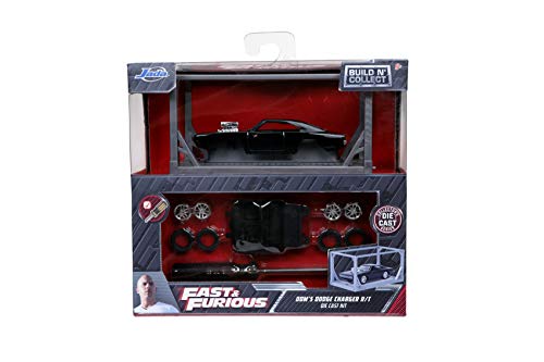 Jada Toys Fast & Furious 1:55 Dom's Dodge Charger R/T Build N' Collect Die -cast Model Kit, Toys for Kids and Adults - Image 4