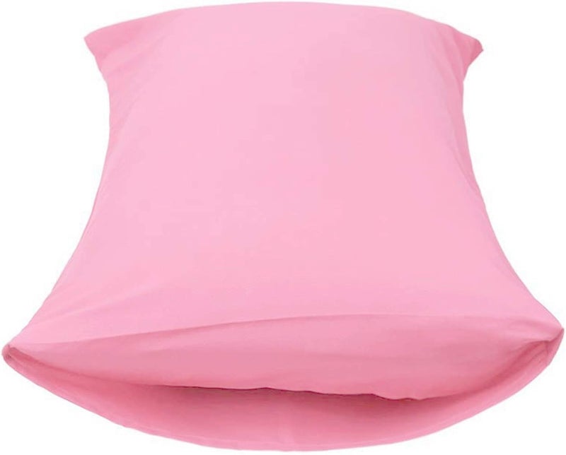 Ghooss Pink Bed Sheet Set with Deep Pocket,Super Soft Microfiber Bedding-Breathable,Warm,Wrinkle,Fade Free,Hypoallergenic 4 Piece Bedding Sheet Sets(Full,Pink) - Image 5