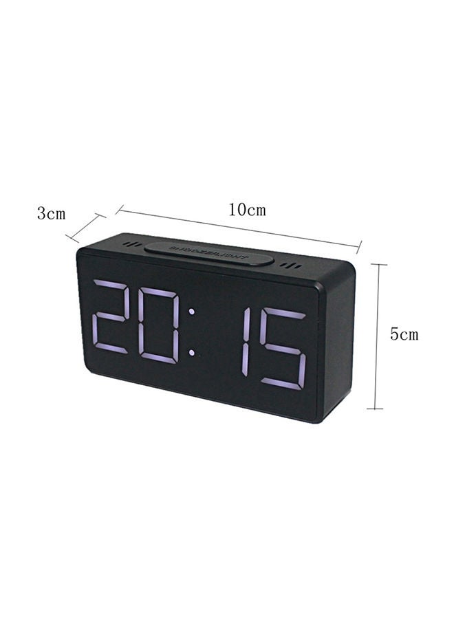 NIBEMINENT USB Charging LED Digital Display Alarm Clock Black - Image 3