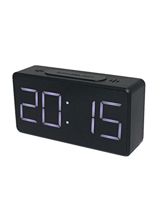 NIBEMINENT USB Charging LED Digital Display Alarm Clock Black - Image 2