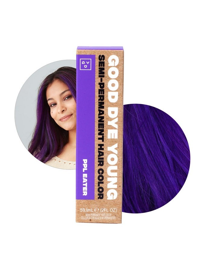 Good Dye Young Streaks And Strands Semi Permanent Purple Hair Color (Ppl Eater) - Uv Protective Temporary Conditioning Dye For 15-24+ Washes - Vegan & Cruelty-Free  - Image 1