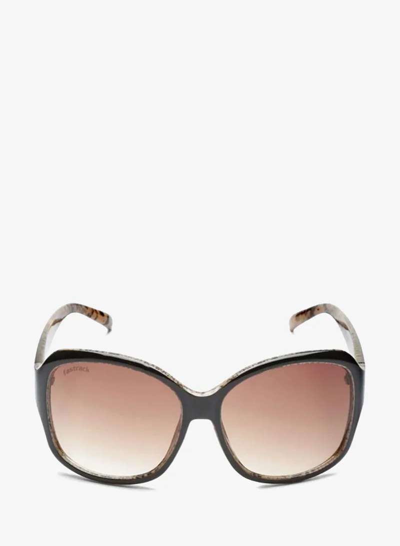 fastrack Black Bugeye Women Sunglasses (P308BR3F|58)