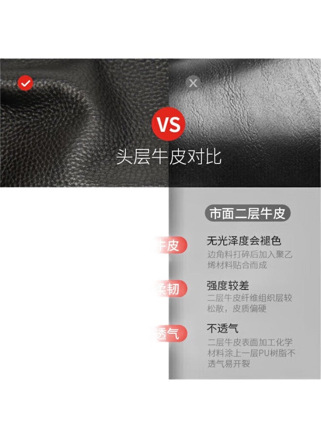 Scarecrow Men'S Leather Belt With Automatic Buckle, Genuine Top-Grain Cowhide, Business Casual Trouser Belt, Qixi Valentine'S Day Gift For Boyfriend - Image 1