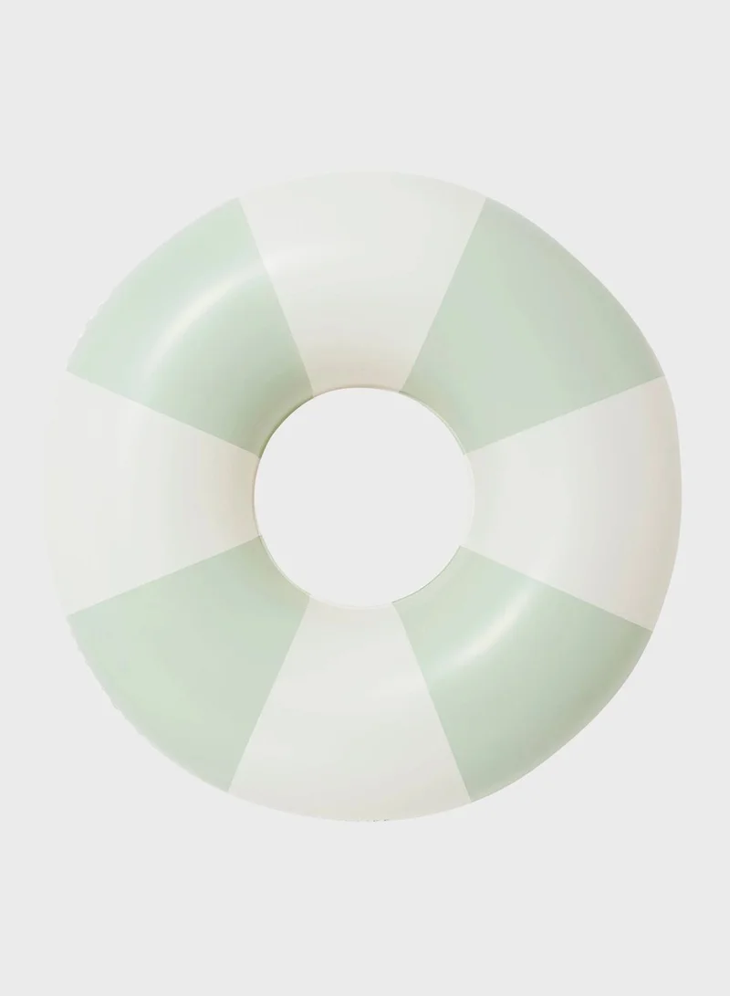 SUNNY LIFE Tube Pool Ring The Vacay Soft Olive Stripe