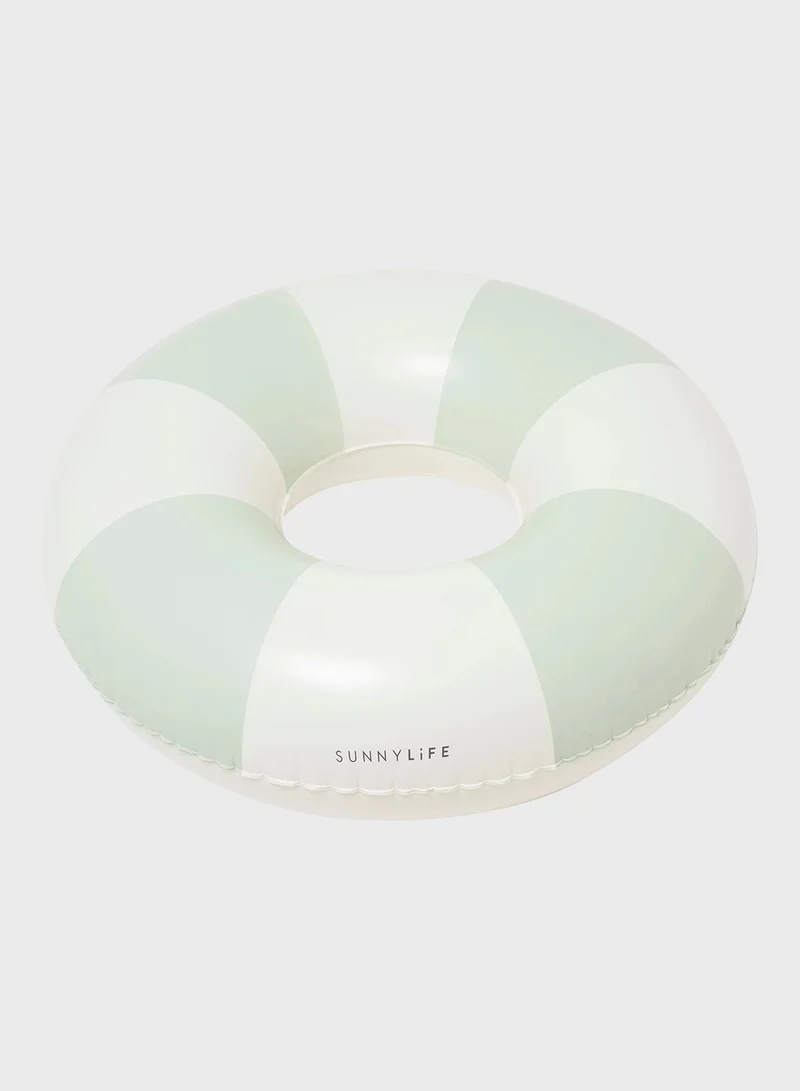 SUNNY LIFE Tube Pool Ring The Vacay Soft Olive Stripe