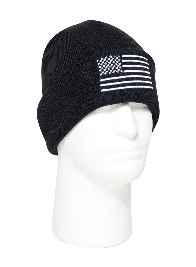 Rothco 57877: Us Flag Embroidered Fine Knit Watch Cap - Image 2