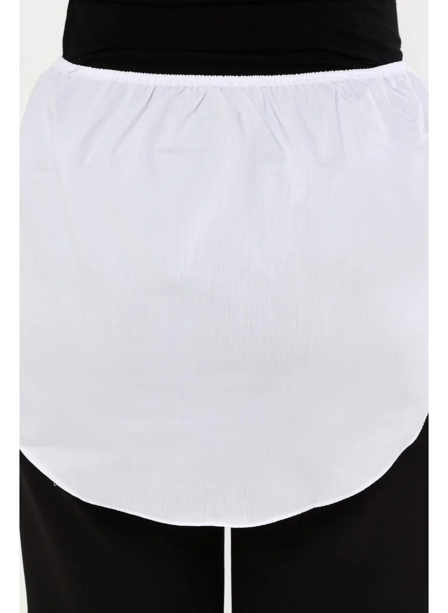 التوبة Half Shirt Skirt - White