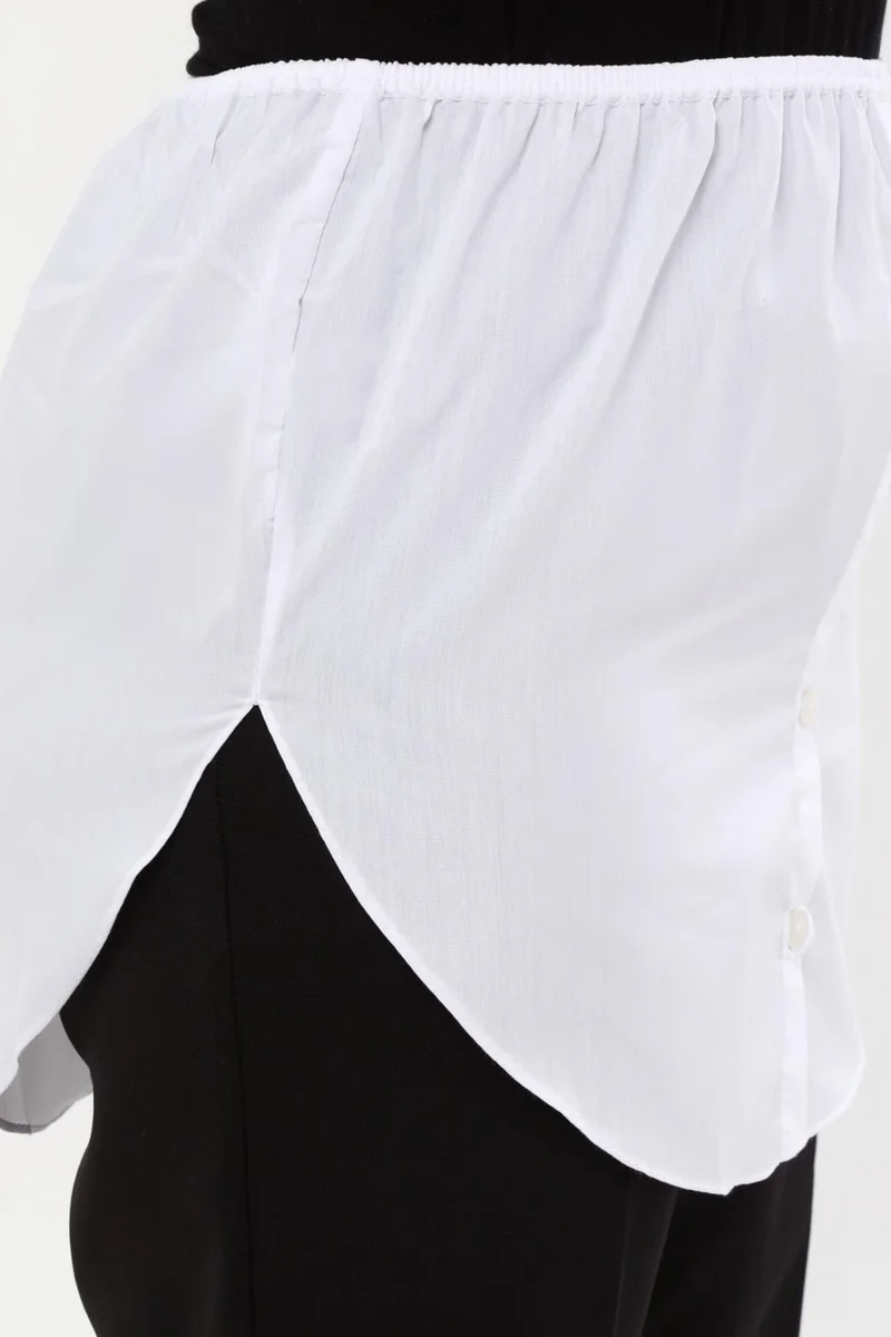 Altobeh Half Shirt Skirt - White