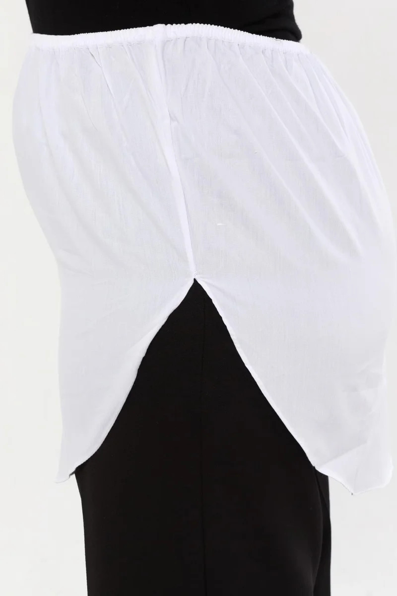 Altobeh Half Shirt Skirt - White